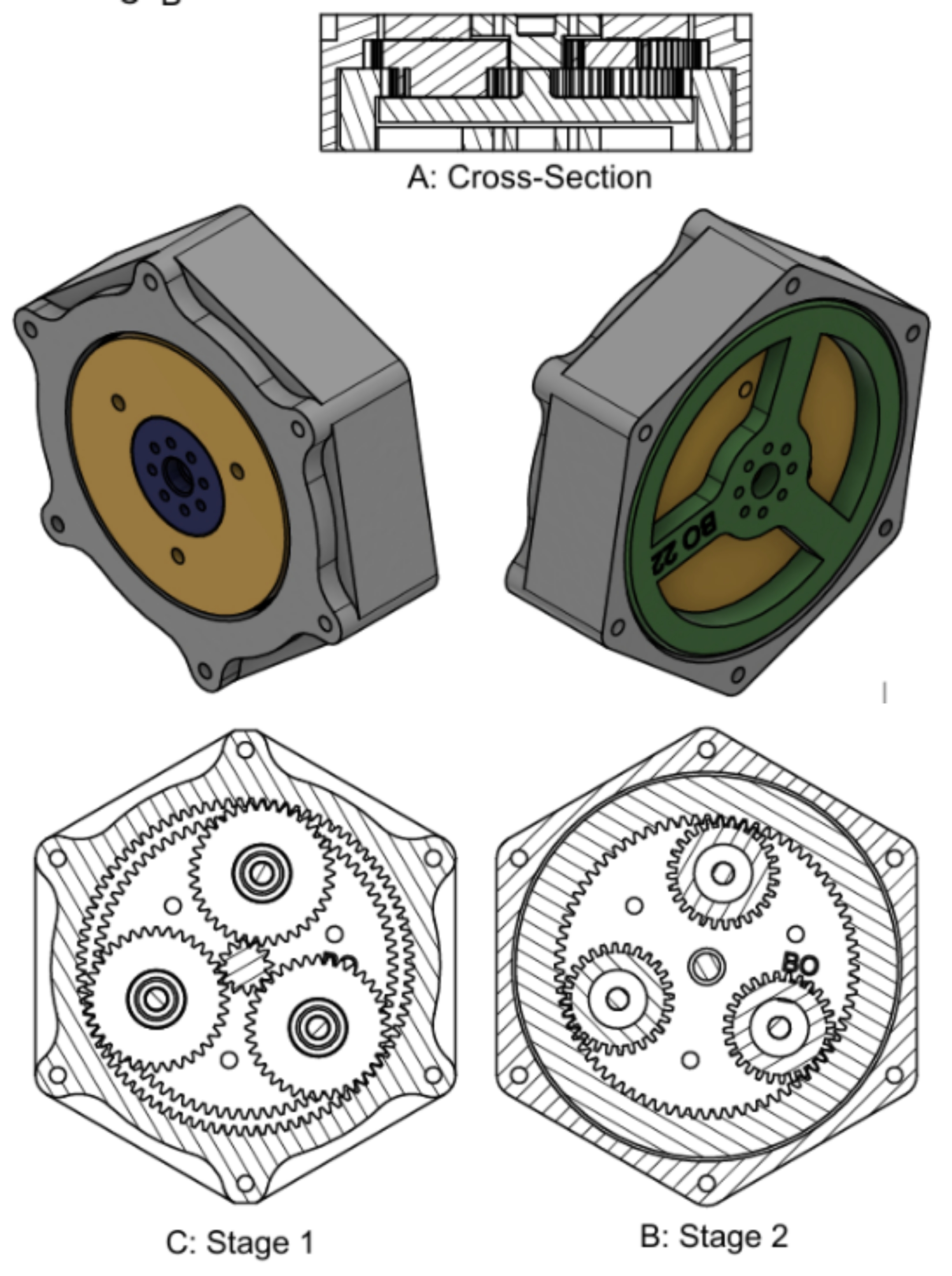 Wolfrom Bilateral Gearbox Actuator